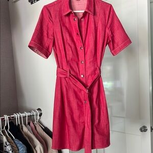 Stylish Pink Button-Up Dress by Shoshanna